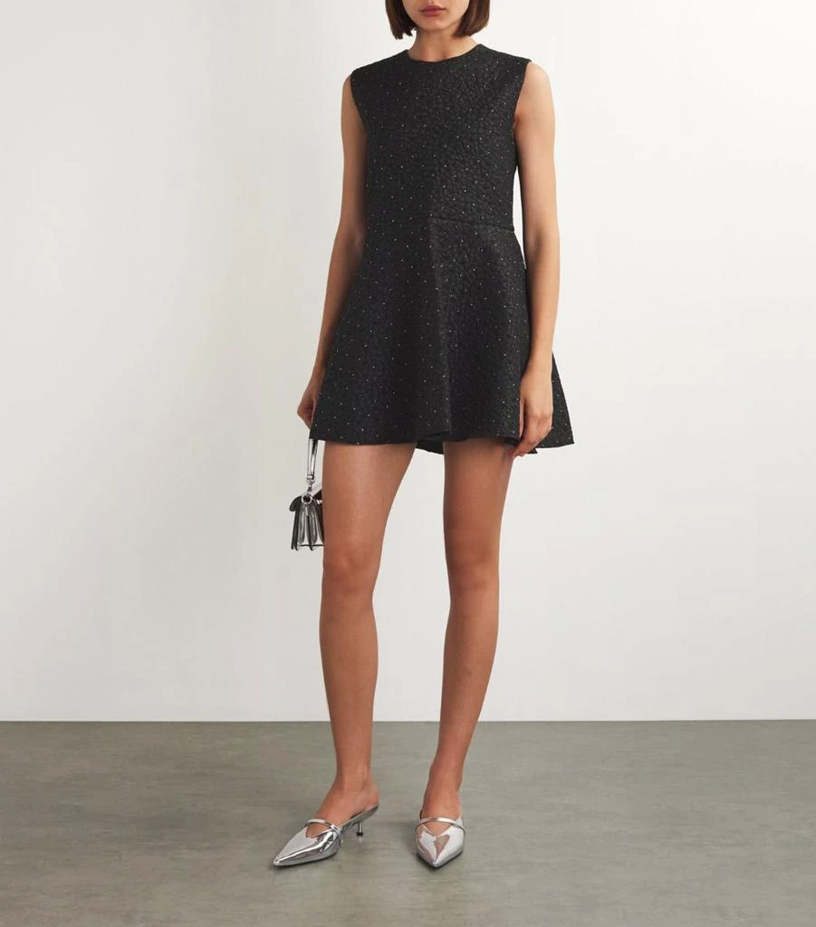 black fancy mini dress LoveShackFancy Gwen Mini Dress