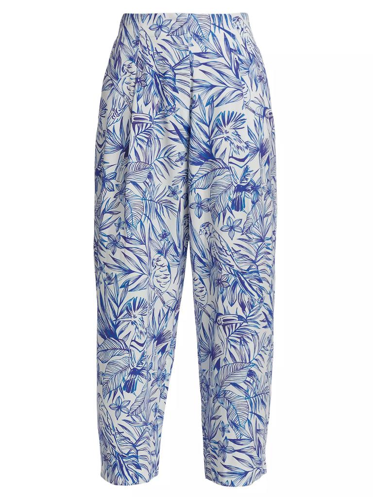 Rosetta Getty Toile Bird-Print Pants