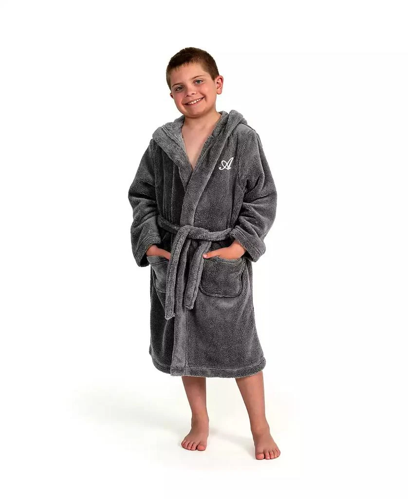 Linum Home Textiles Personalized Kids Super Plush Hooded Bathrobe 4