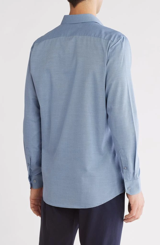 Perry Ellis Slim Fit Double Edge Texture Dress Shirt 2