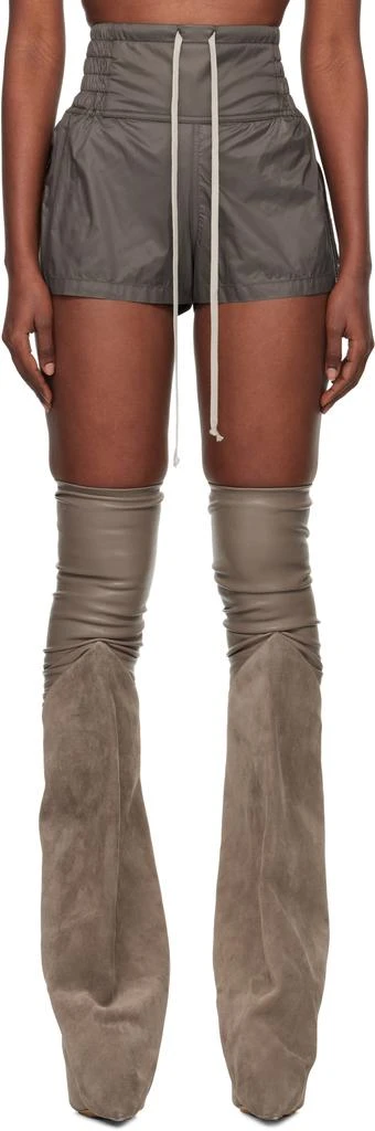 Rick Owens Gray Concordians Boxing Shorts 1