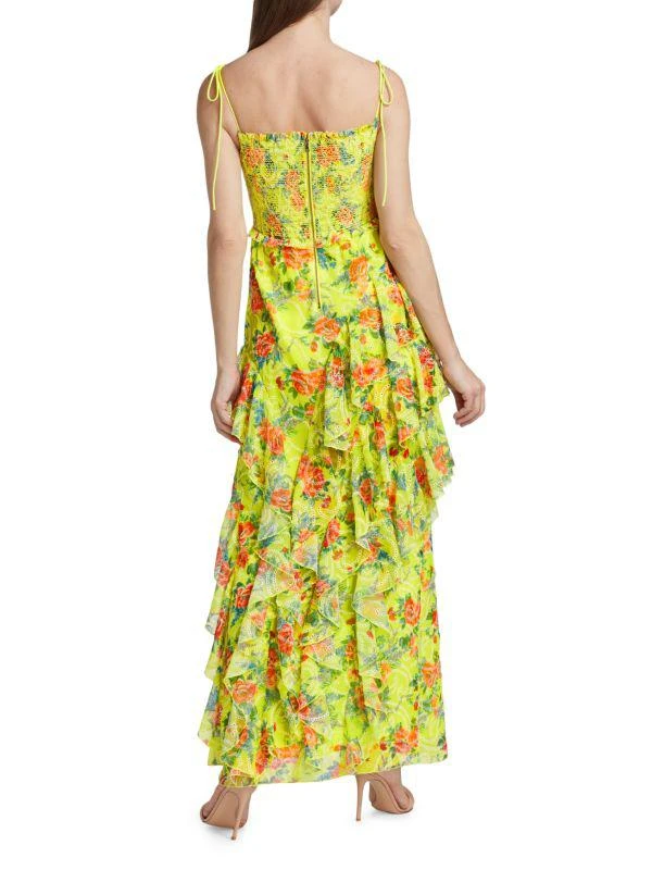 Alice + Olivia Jocelyn Tiered Ruffle Maxi Dress 2