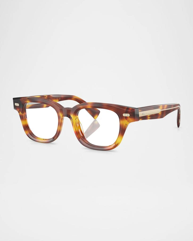 Brunello Cucinelli BC3012 Acetate Blue Light Rectangle Glasses 3