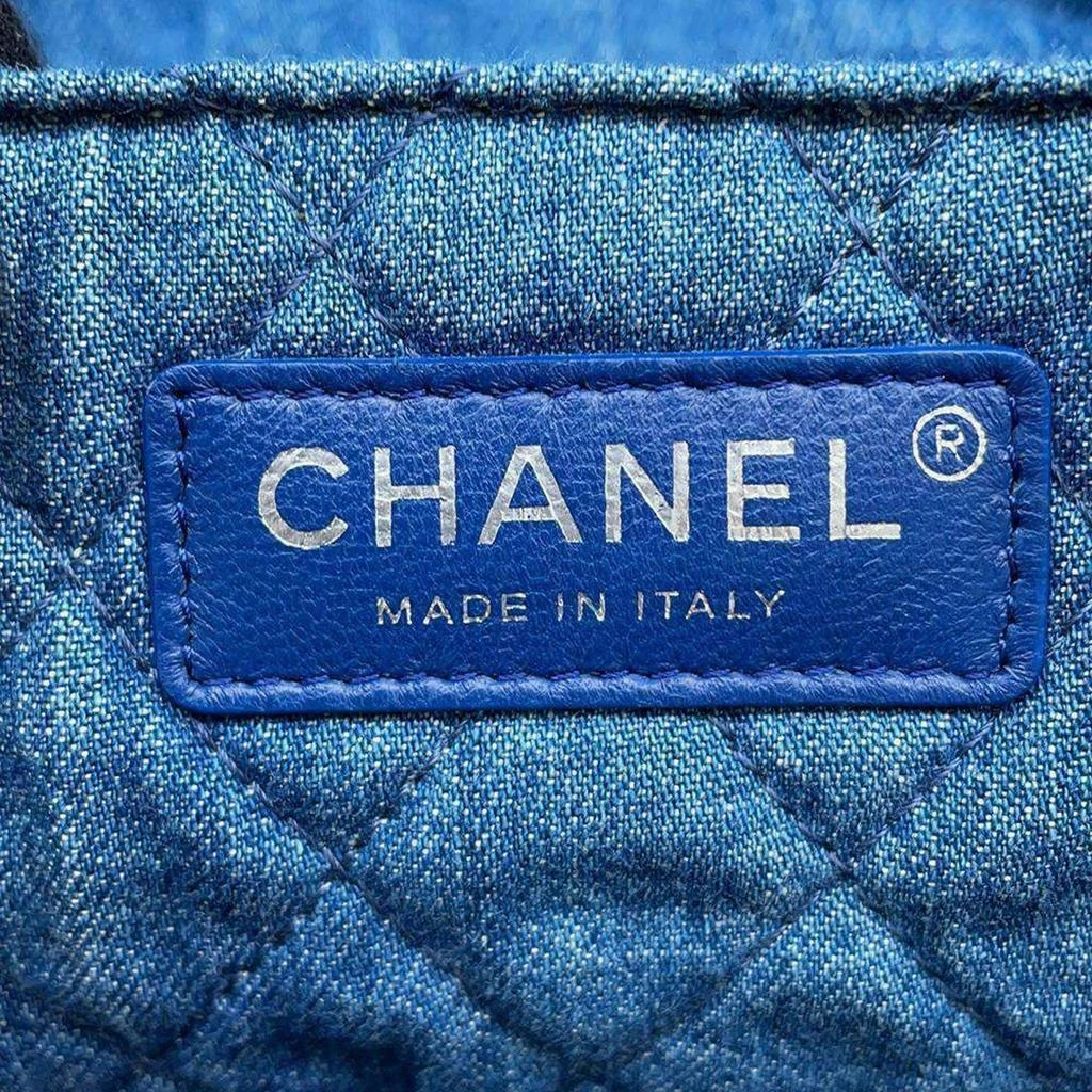 Chanel Chanel Blue Denim Shopping Bag 14