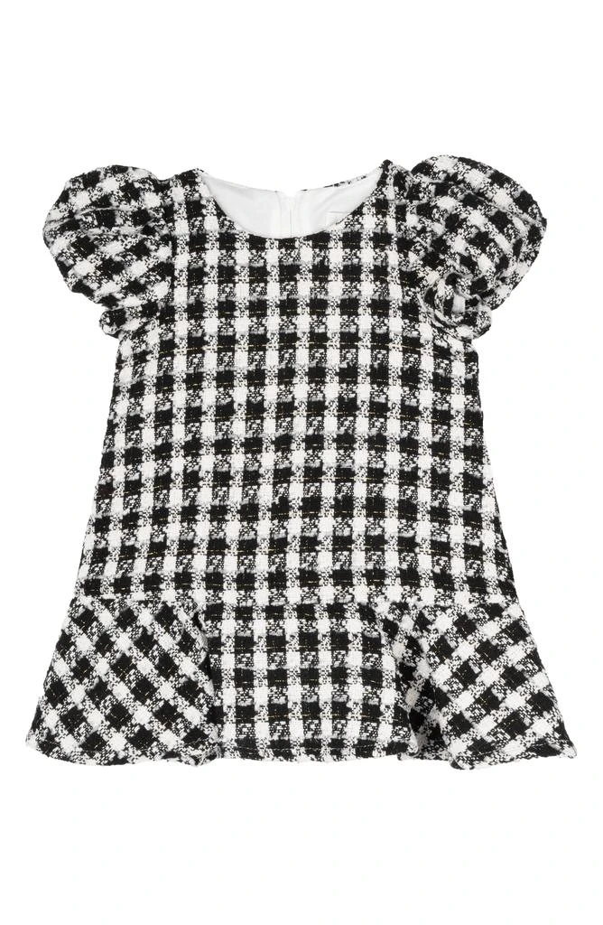 Rare Editions Tweed Puff Sleeve A-Line Dress & Bloomers Set 1
