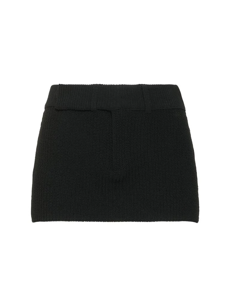 Aya Muse Caeli Cotton Blend Knit Mini Skirt 1
