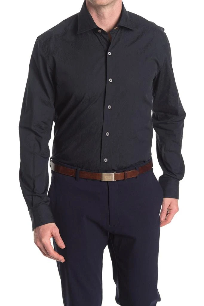 Zanella Milano Tailored Fit Jacquard Button-Up Shirt 1
