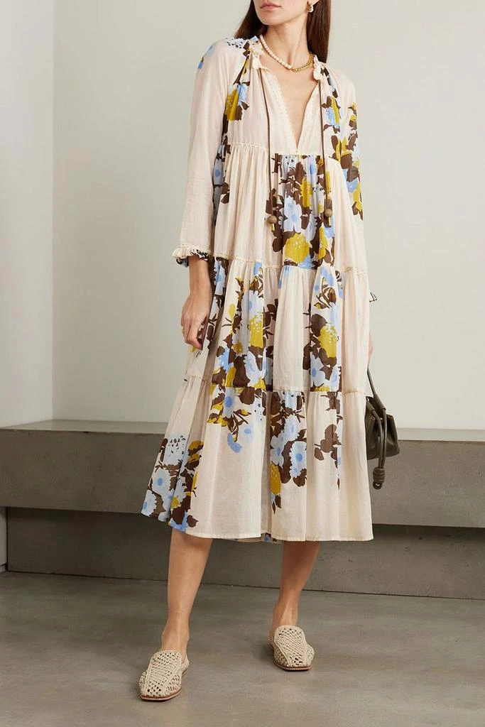 YVONNE S Hippy floral-print cotton-voile midi dress 2