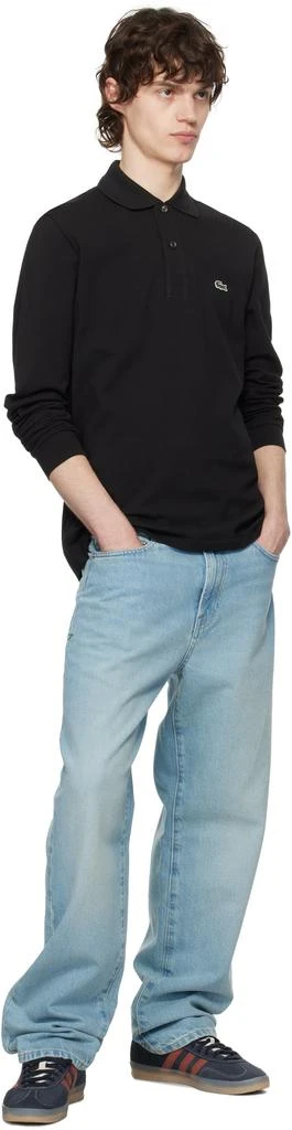 Lacoste Black Classic Fit Long Sleeve Polo 4
