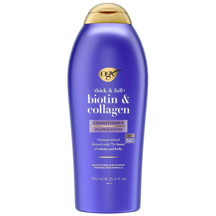 OGX Thick & Full + Biotin & Collagen Volume Conditioner Bergamot, Jasmine & Vanilla 1