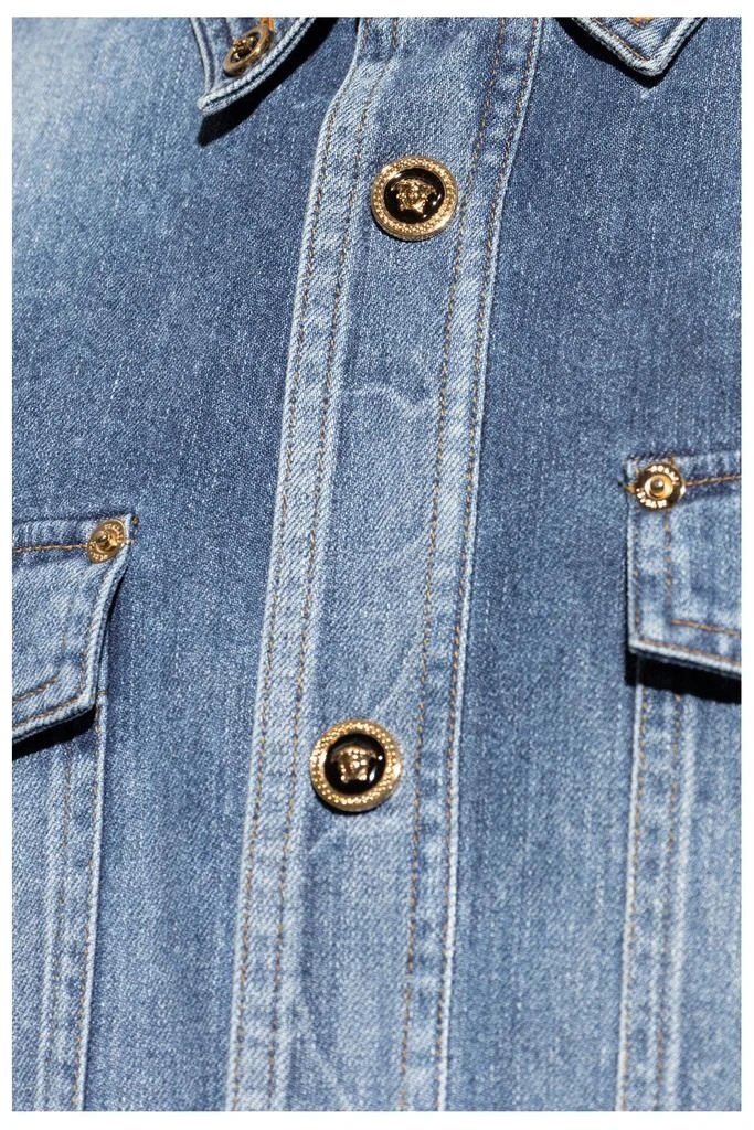 Versace Versace Button-Up Denim Overshirt 5