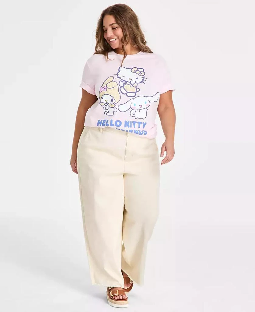 Love Tribe Trendy Plus Size Hello Kitty & Friends Graphic T-Shirt 2