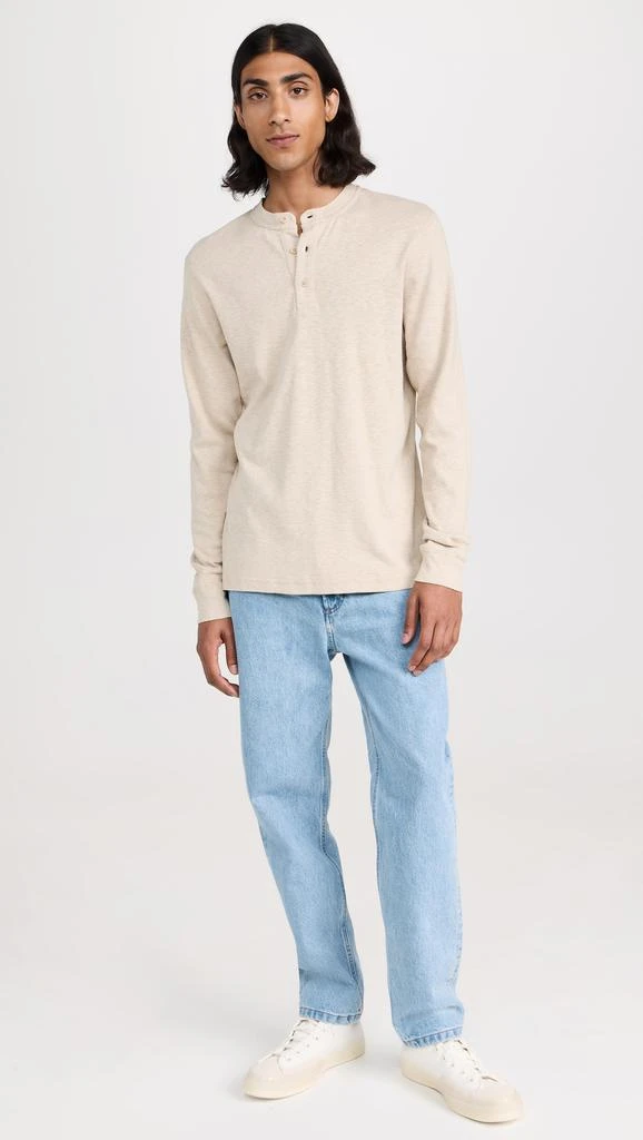 REIGNING CHAMP 1x1 Slub Long Sleeve Henley 4