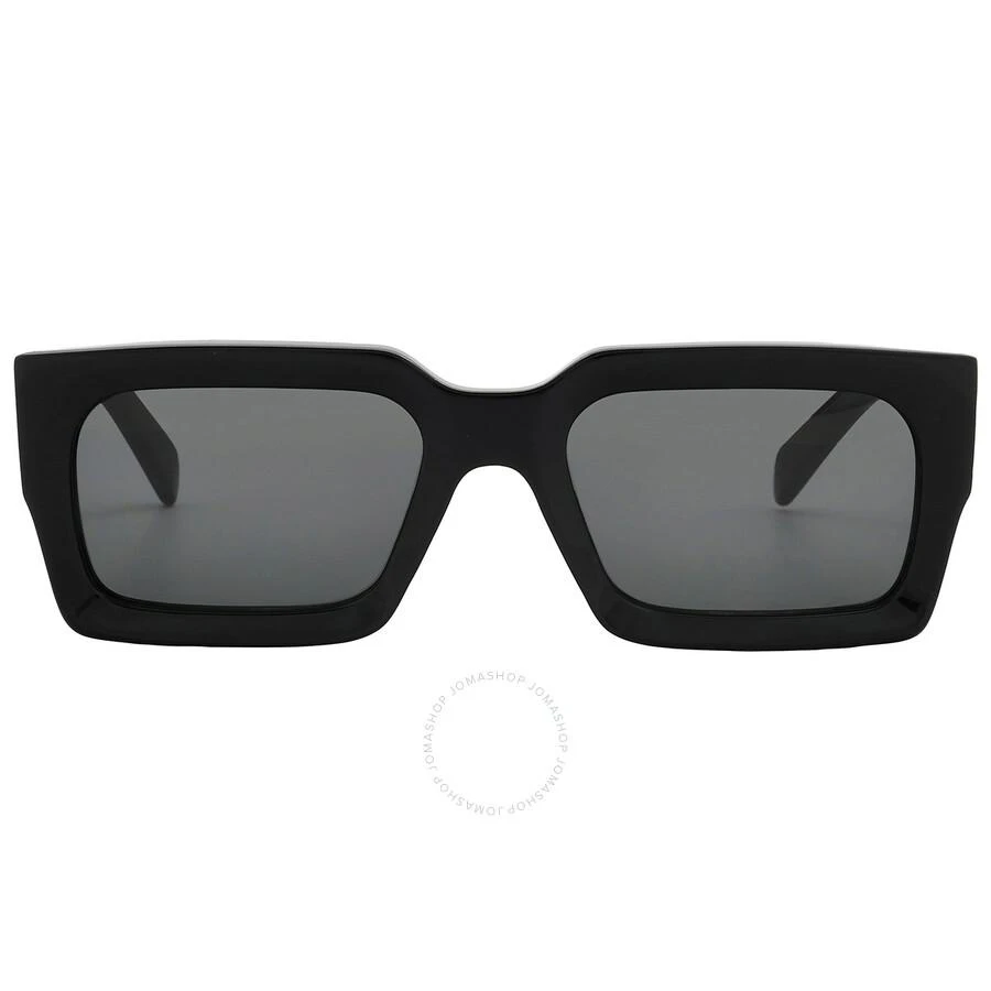 Celine Bold 3 Dots Grey Rectangular Ladies Sunglasses CL40280U 01A 54 1