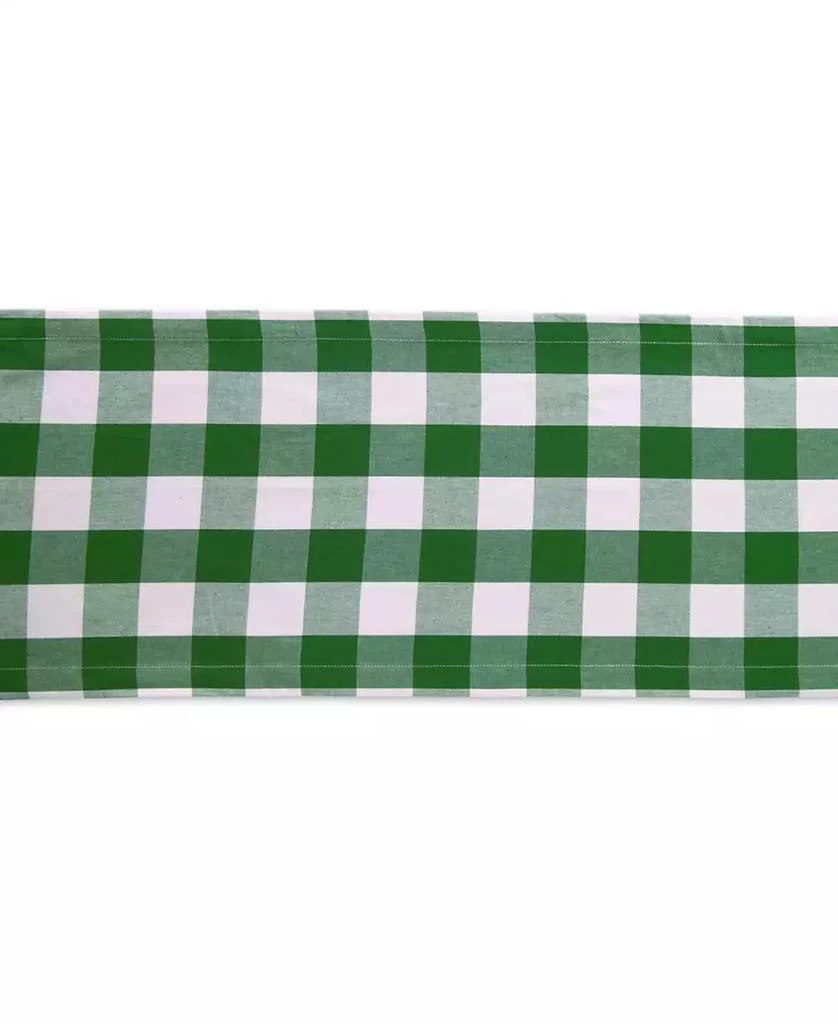 Design Imports Shamrock Buffalo Check Table Runner 2