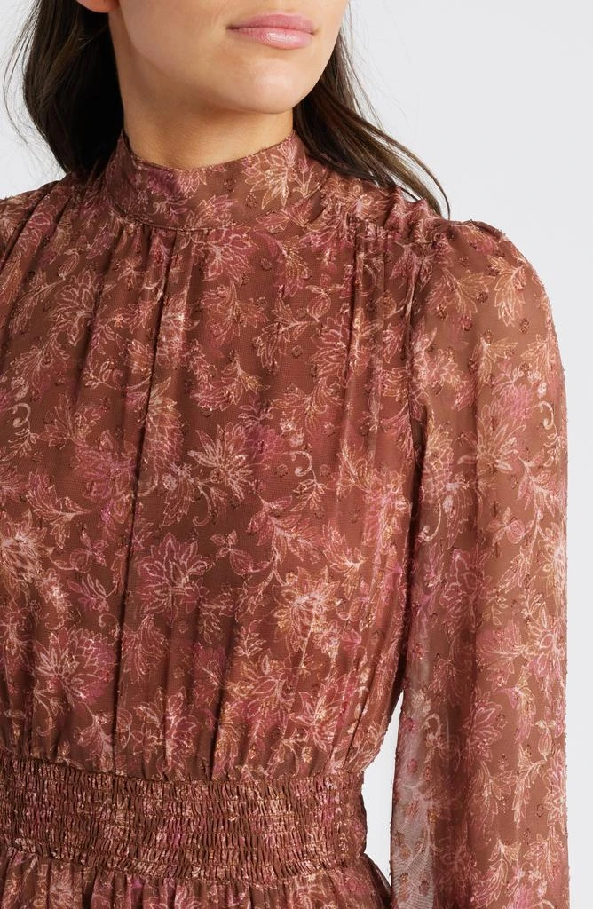MELLODAY Floral Print Long Sleeve Maxi Dress 4