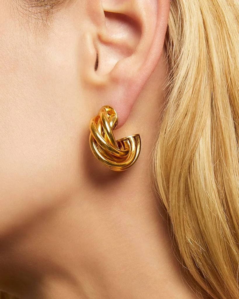 GAS Bijoux Atik 24K Gold-Plated Hoop Earrings 2
