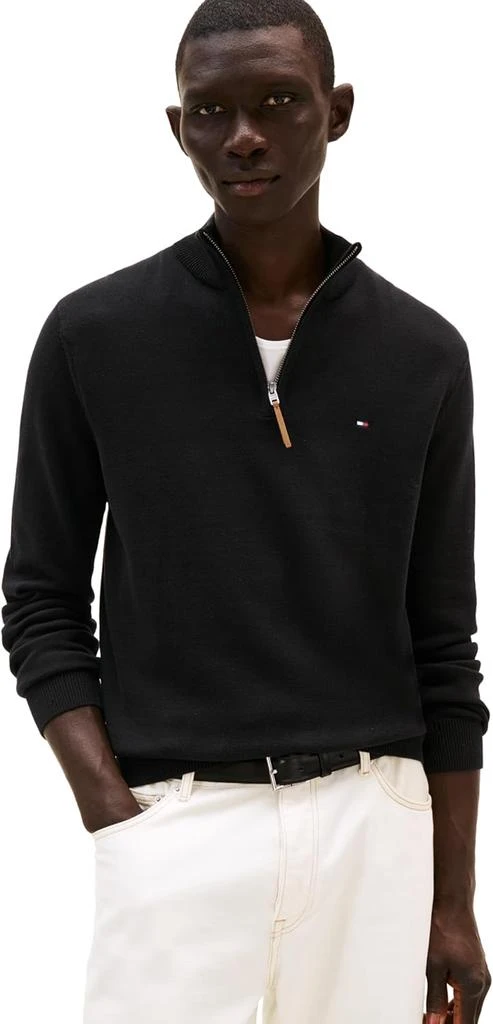 Tommy Hilfiger Tommy Hilfiger Men's Long Sleeve Cotton Quarter Zip Pullover Sweater