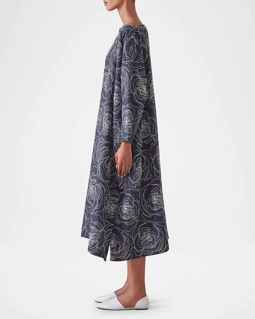 Eskandar Wide A-Line Scoop-Neck Dress 6