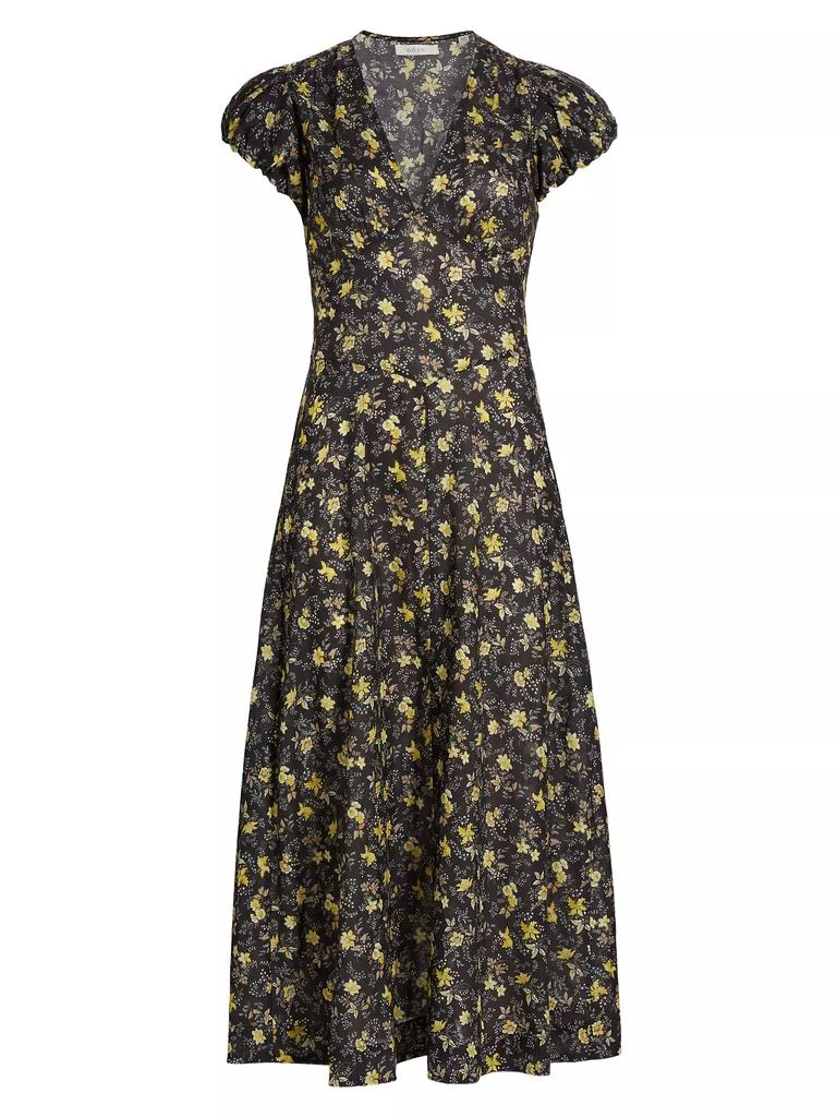 DÔEN Rosalinda Floral Midi-Dress 1