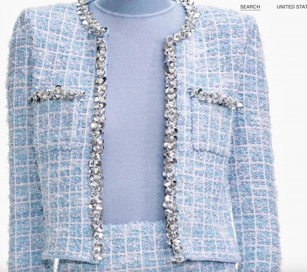 Self Portrait Self-Portrait - Check Knit Cardigan 2