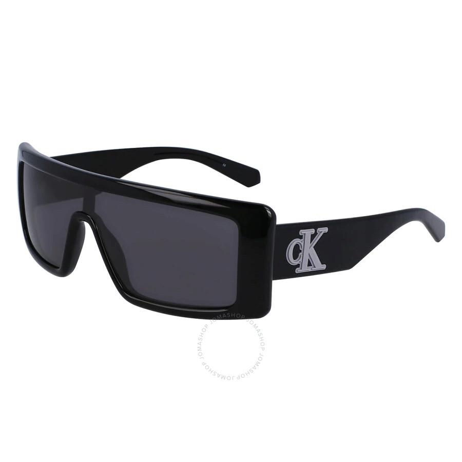 Calvin Klein Grey Browline Unisex Sunglasses CKJ23655S 001 57