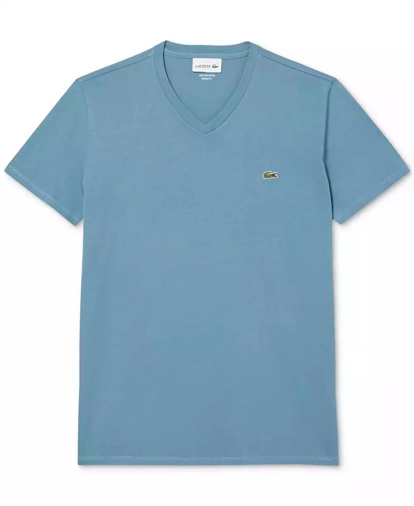 Lacoste Men’s Classic V-Neck Soft Pima Cotton Tee Shirt 3