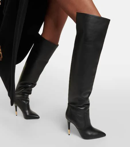 Tom Ford Embellished leather over-the-knee boots 4