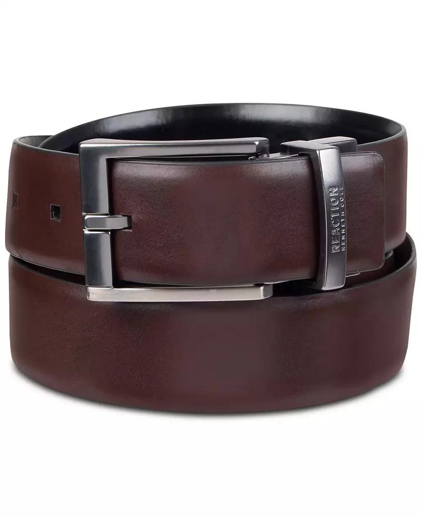 Kenneth Cole Men's Reversible Textured Reversible Dress Belt, Created for Macy's 3