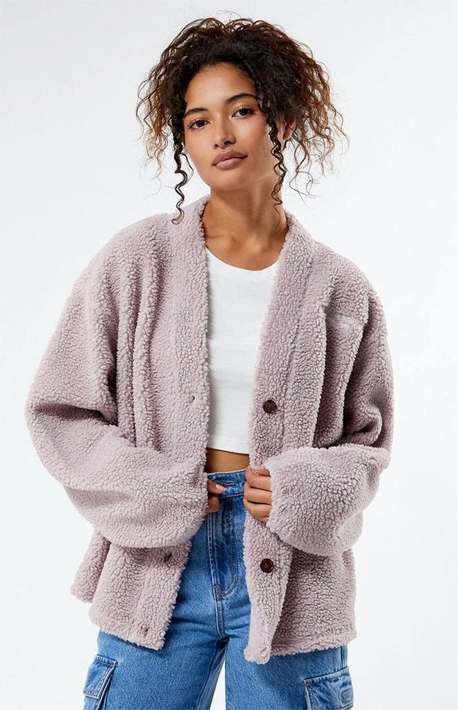 PacSun Pacific Sunwear Nineteen Eighty Sherpa Cardigan 1