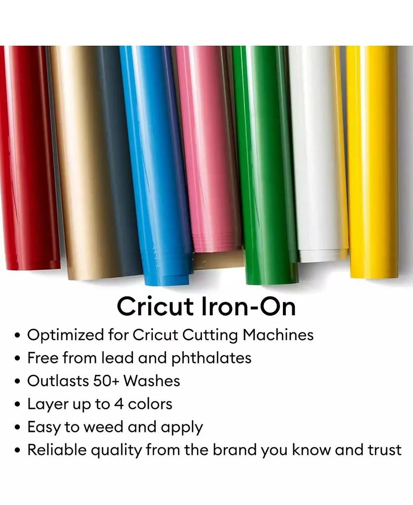 cricut Explore 4 Cutting Machine with Vinyl and Iron-On Sheets Bundle 6
