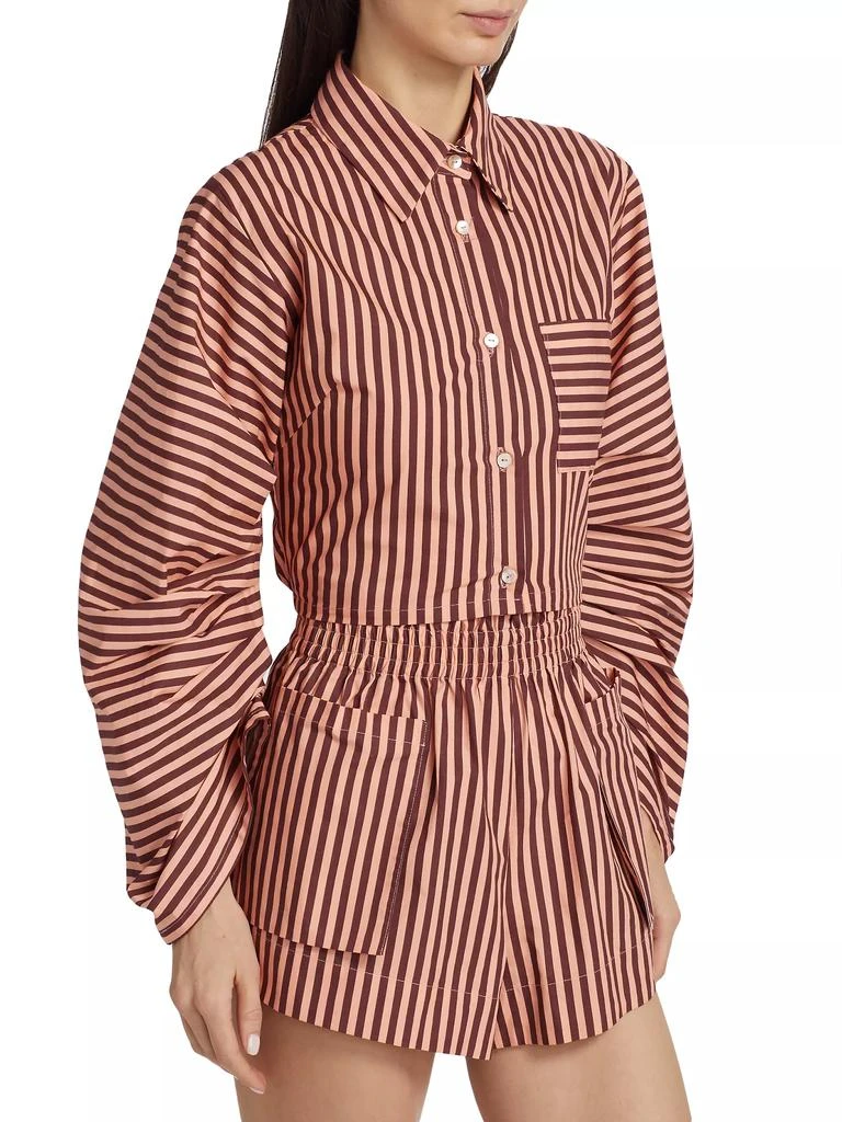 Hevron Raquel Striped Cotton Top 4