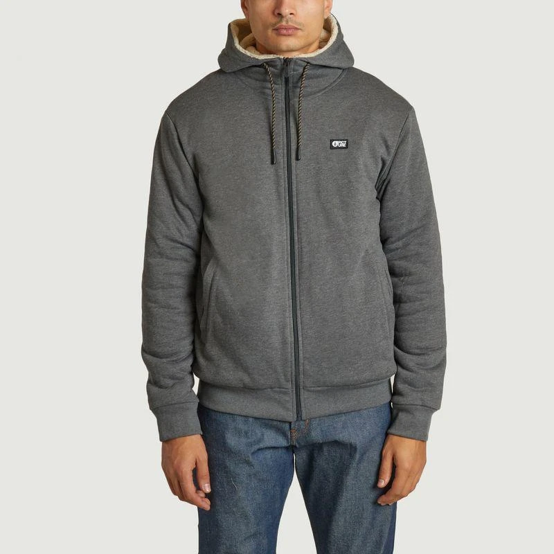 Picture Organic Clothing Yinni Plush Zip Hoodie Dark Grey Melange PICTURE ORGANIC CLOTHING 1