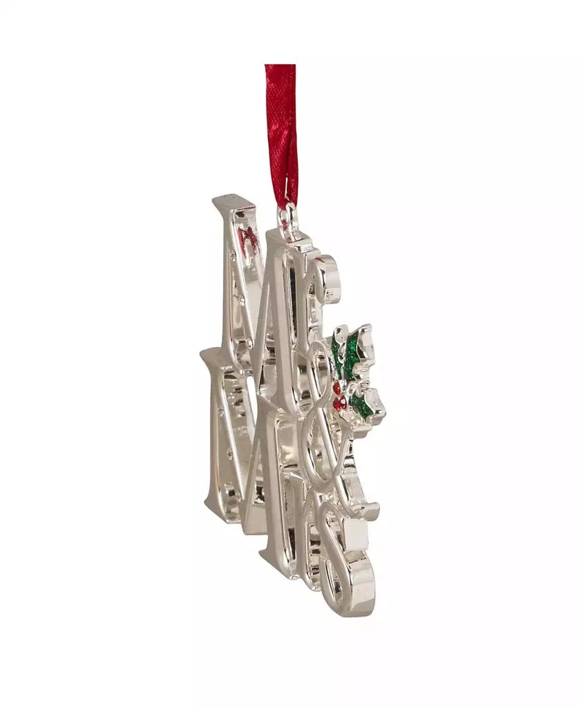 Northlight "Mr and Mrs" Christmas Ornament with Holly Leaves 3