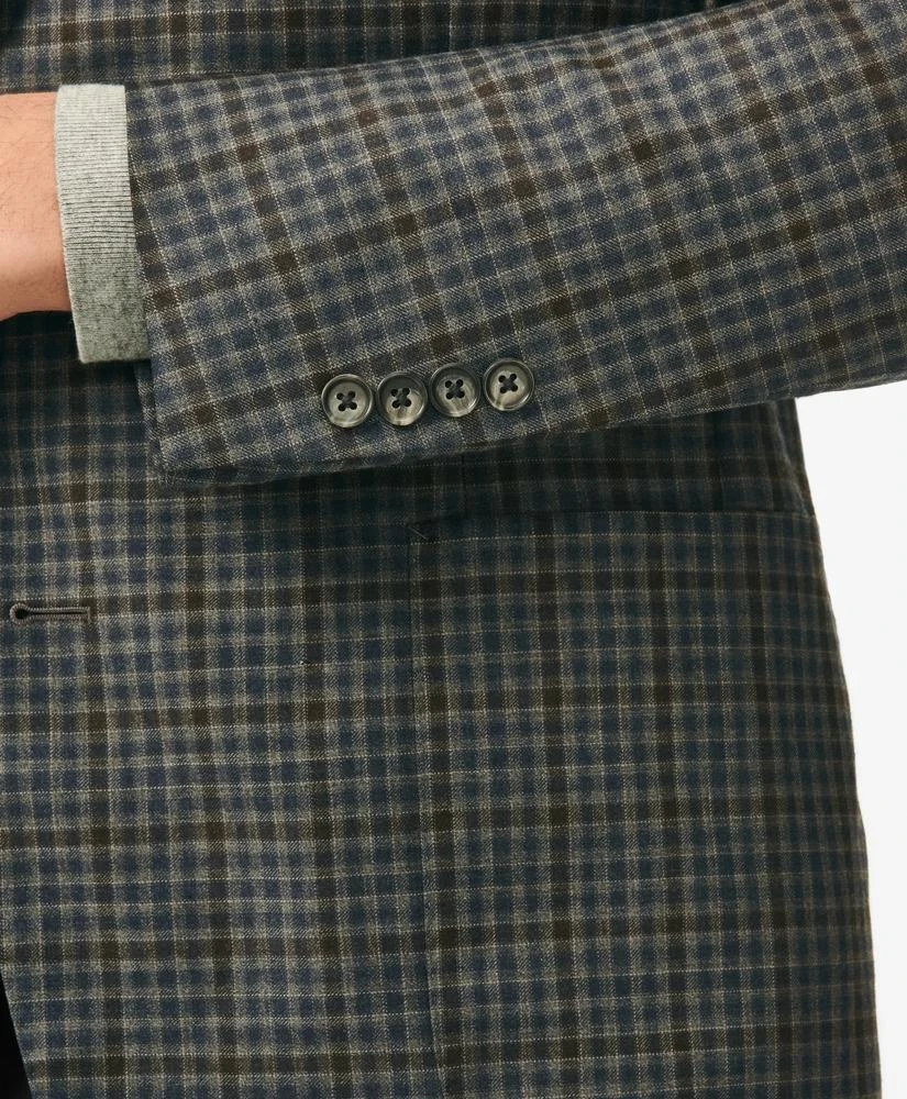 Brooks Brothers Classic Fit Gingham Sport Coat in Merino Wool 4