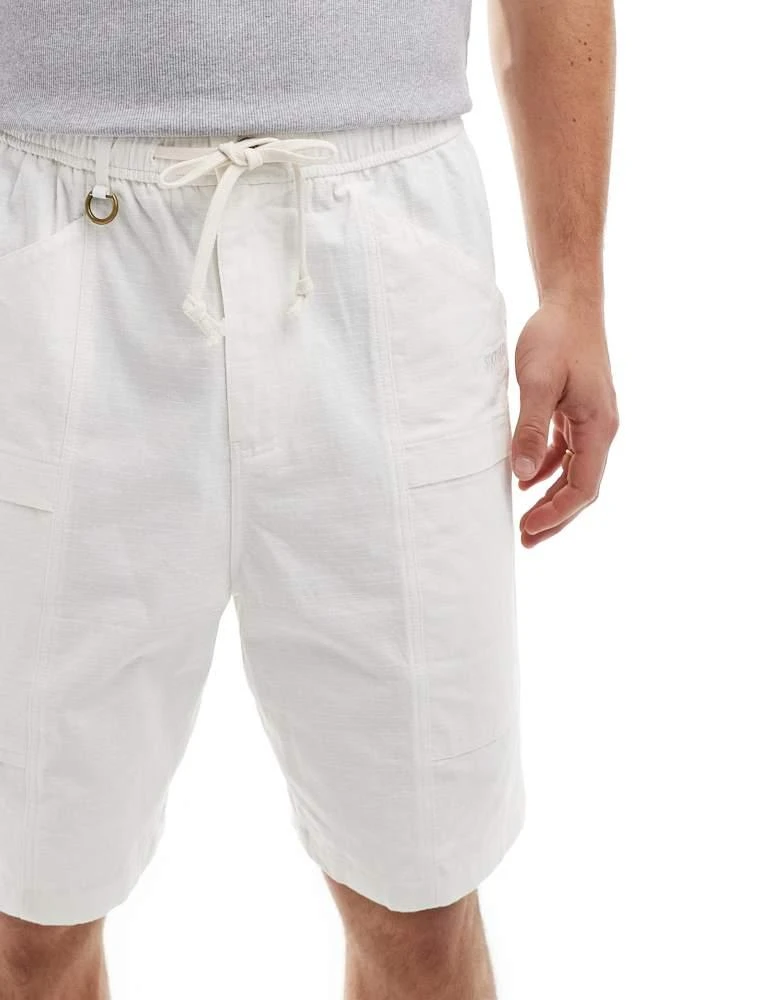 Sixth June Sixth June wide leg linen shorts in white 5