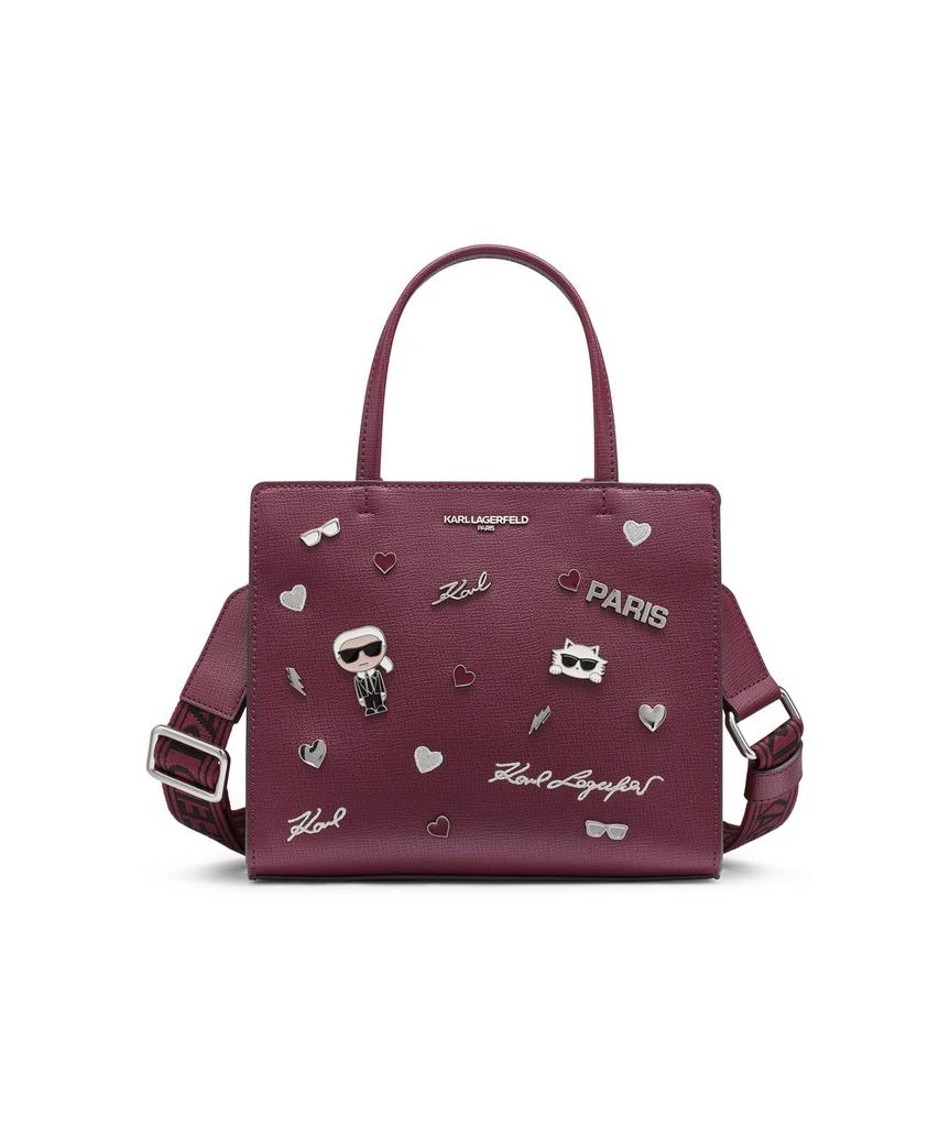 Karl Lagerfeld Paris MAYBELLE CATE PINS SATCHEL BAG 1