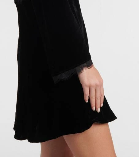 Macie lace-trimmed velvet minidress  On Sale Now with Up to 21% Off |  Discover Exclusive Deals & Savings at BeyondStyle  Authentic Rixo dresses |clothing|rixo|minidresses|e|designers|n|o|women|w|m with Limited-Time  Discounts, Free Shipping, and Price