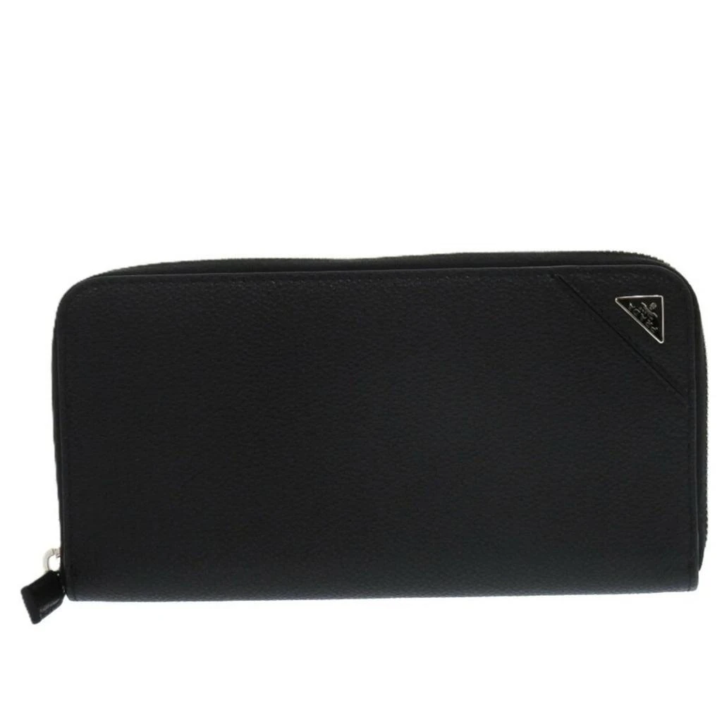 Prada Leather Long Wallet (Bi-Fold) (Pre-Owned) 2