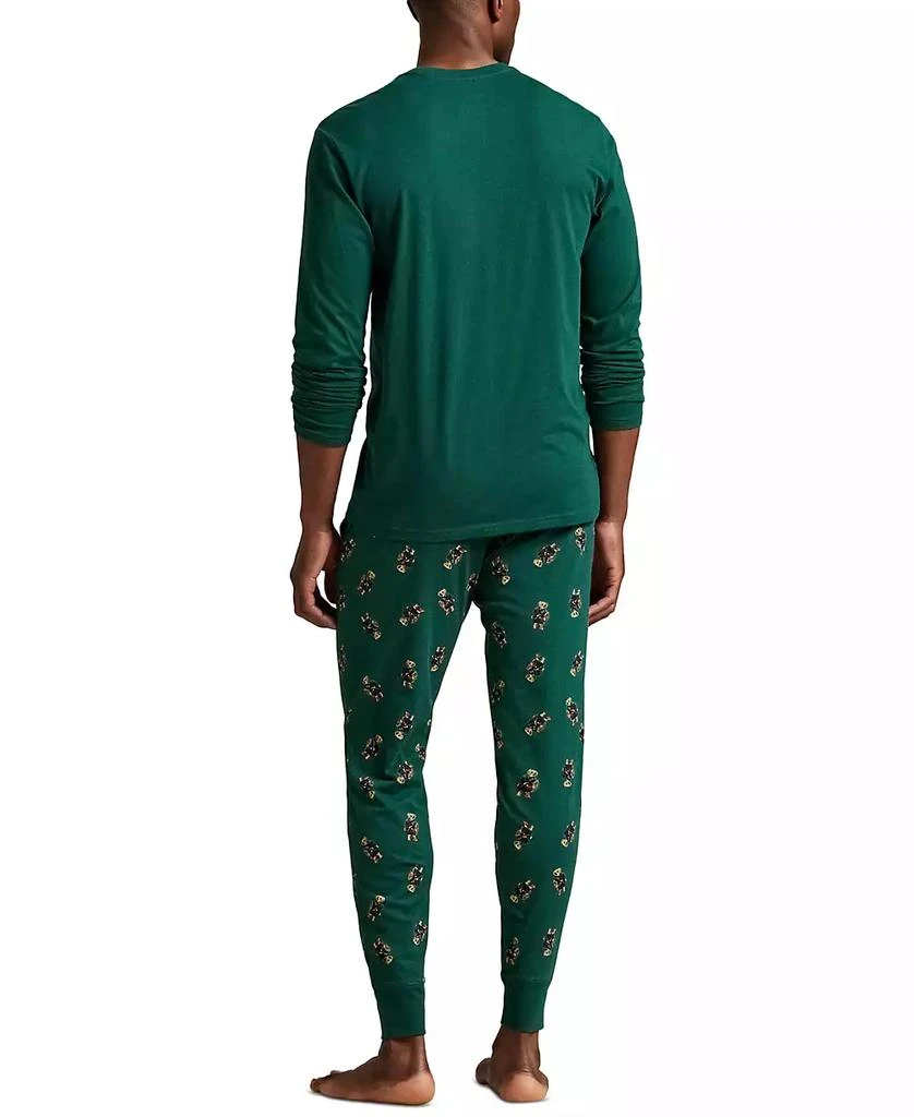 Ralph Lauren Men's 2-Piece Long Sleeve T-Shirt and Joggers Pajama Set 4