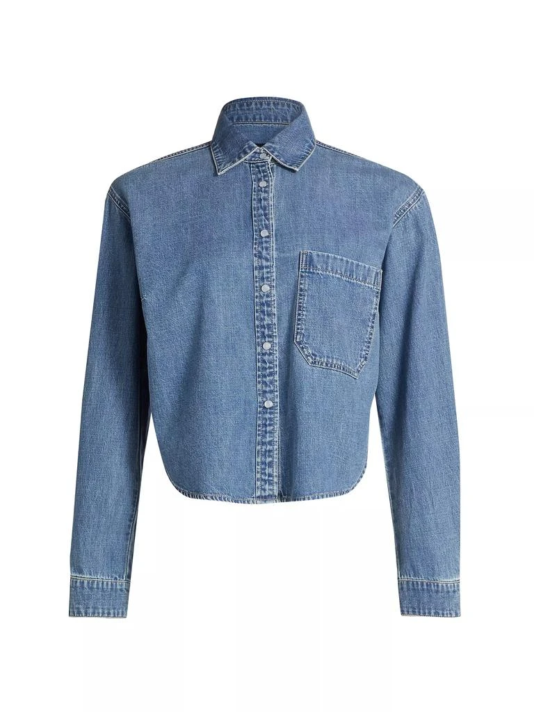 VERONICA BEARD Aderes Denim Long-Sleeve Shirt 1