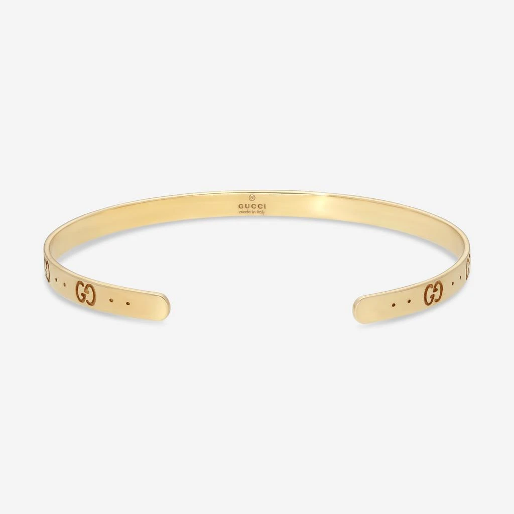 Gucci Gucci Icon 18K Yellow Gold Thin Bangle Bracelet YBA434524001017 3