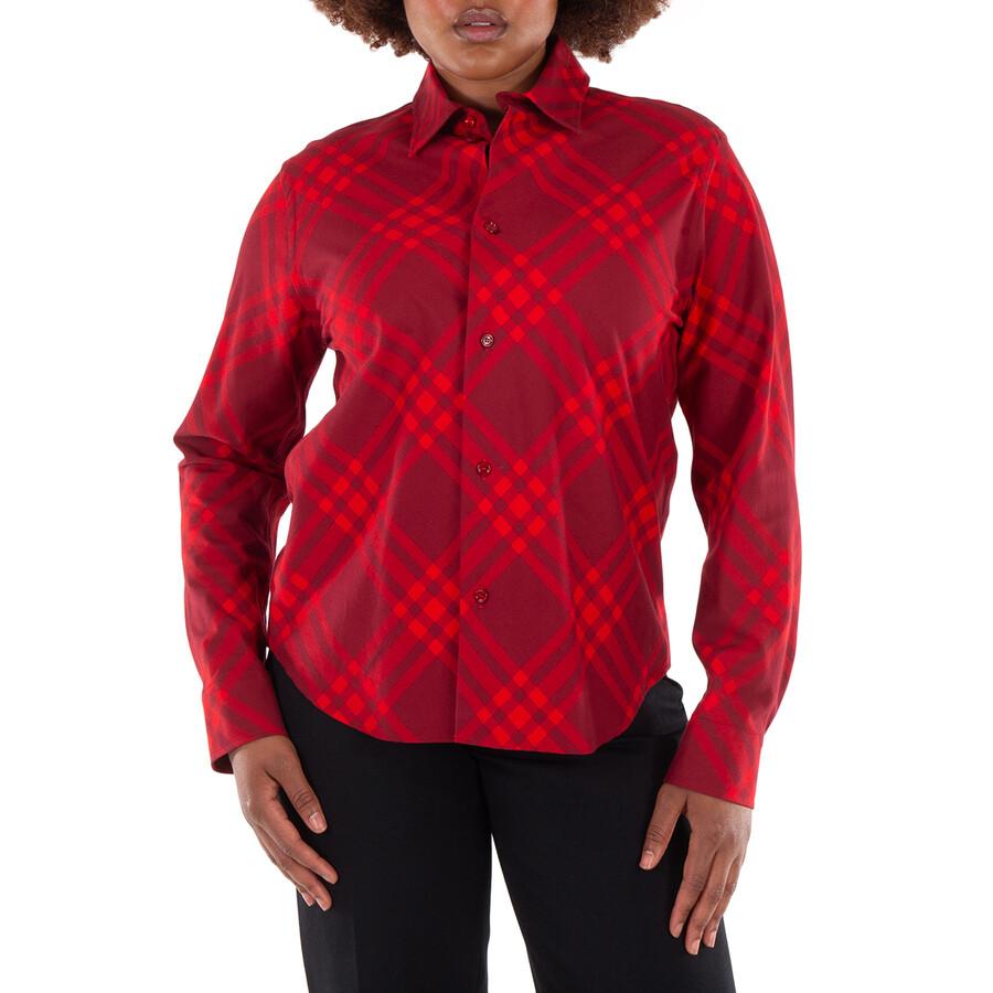 Burberry Check Pattern Long Sleeve Shirt