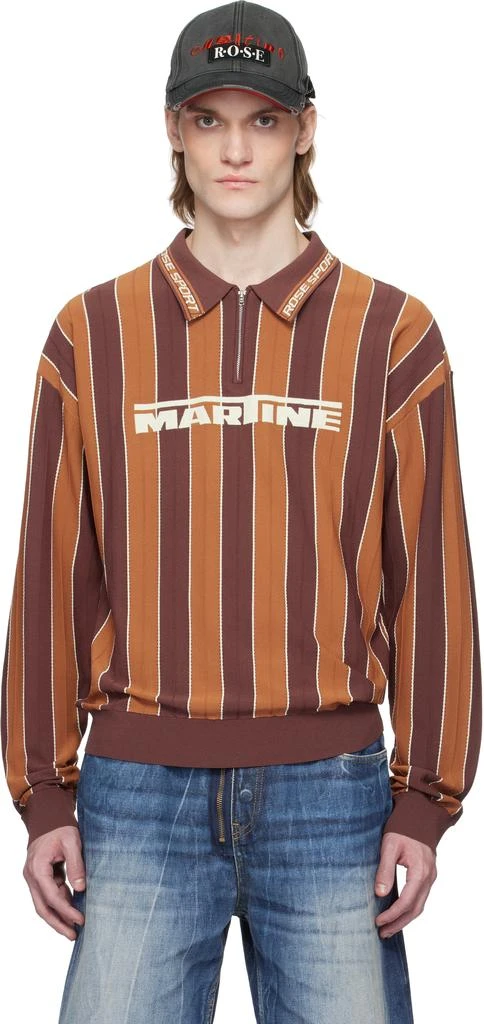 Martine Rose Brown Logo Polo 1