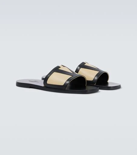 Valentino VLogo leather slides 5