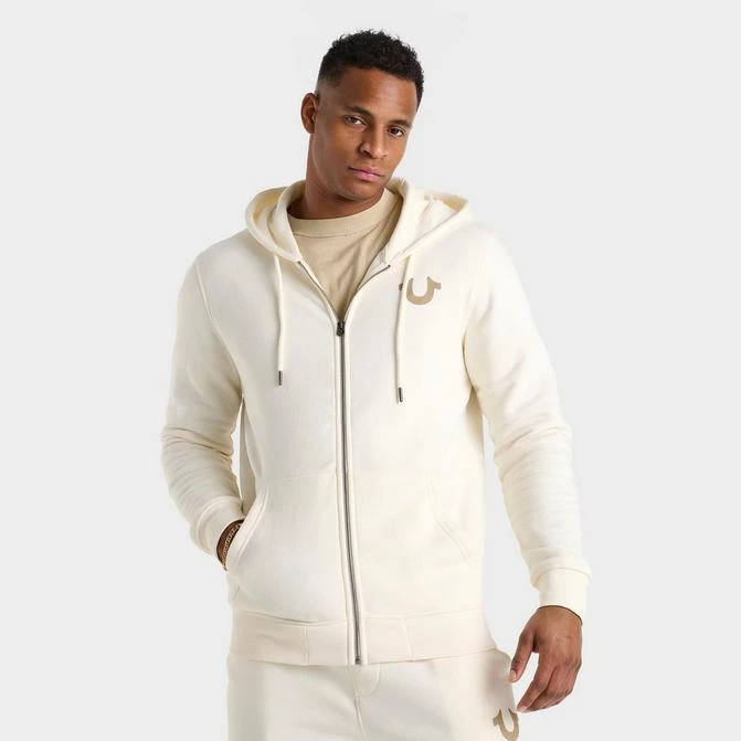 True Religion Men's True Religion Arch Logo Buddha Full-Zip Hoodie 1