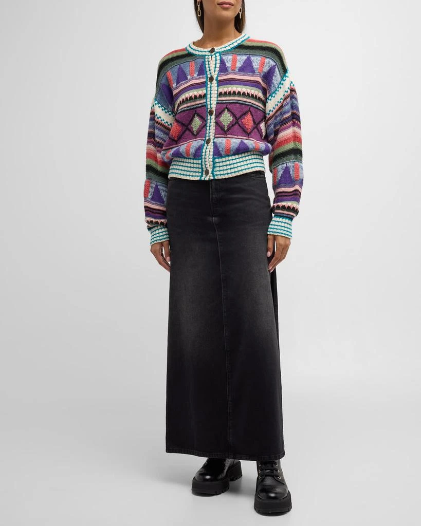 MOTHER The Fun Dip Slice Maxi Skirt 4