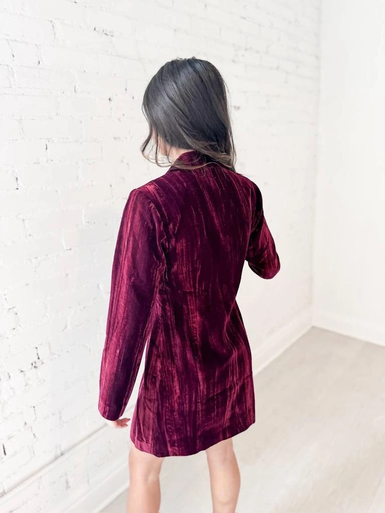 adelyn rae Tania Blazer Dress In Velvet 3