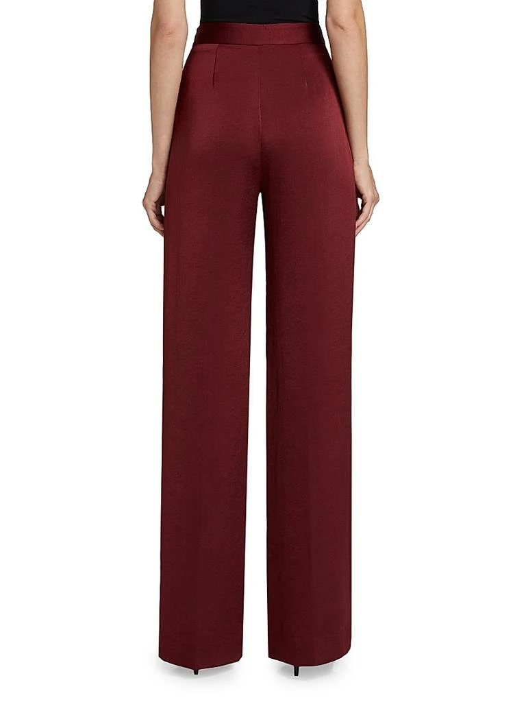 LELA ROSE Satin Wide-Leg Pants 5