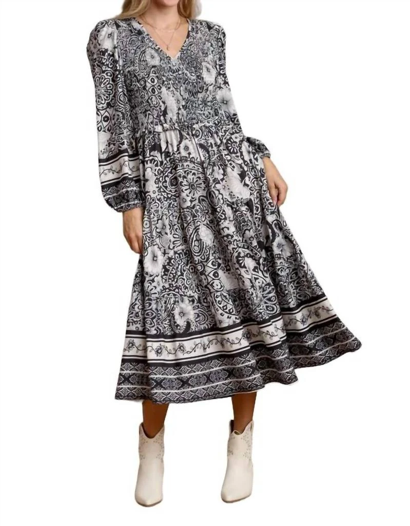 tulle maxi dress with sleeves Blush Floral Long Sleeve Maxi Dress - Floral Dresses